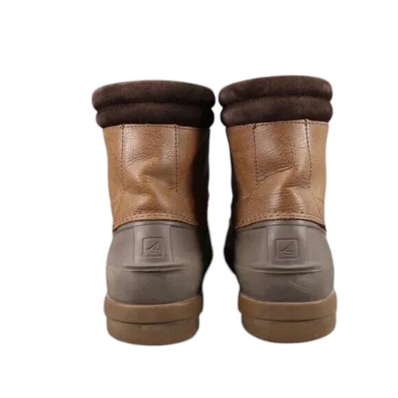 Sperry Shoes Mens 8 Boots Duck Outdoor Leather Waterproof Brewster Lace Up Brown - Picture 7 of 14